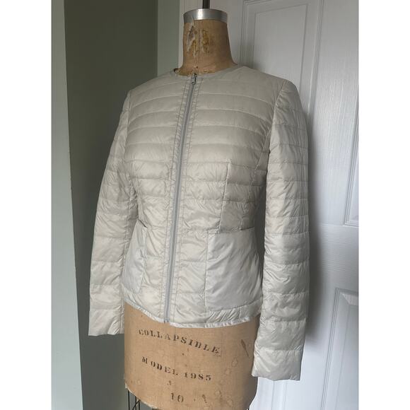 Hugo Boss woman Packable Lightweight Puffer down Jacket sage green gray white xs - Picture 10 of 16